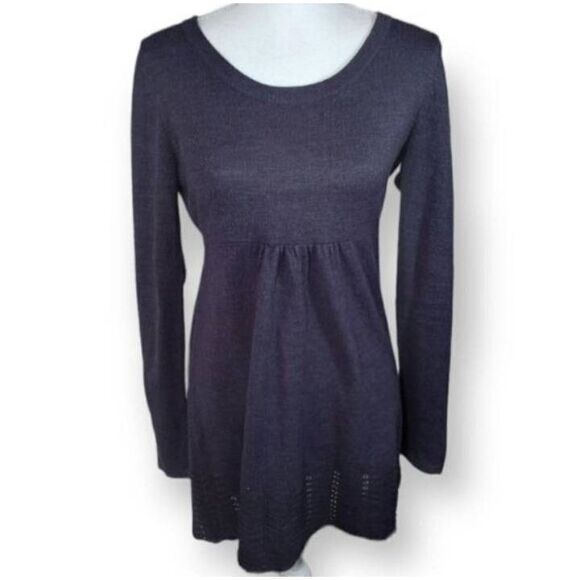 DAISY FUENTES NAVY SWEATER TUNIC SZ.M EUC. - Picture 2 of 7